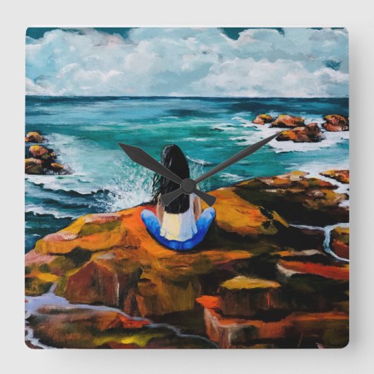 Solace Vierkante Klok (Voorkant)