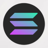 SOLANA altcoin moderne sticker voor boytrader (Design 2)