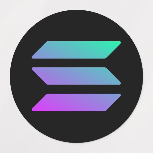 SOLANA altcoin moderne sticker voor boytrader (Design 2)