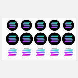 SOLANA altcoin moderne sticker voor boytrader