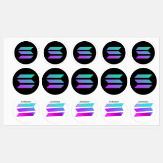 SOLANA altcoin moderne sticker voor boytrader