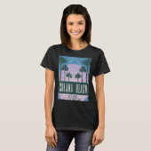 Solana Beach California  Vaporwave Retro T-shirt (Voorkant volledig)