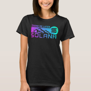 Solana Crypto Coin for Sol Cryptocurrency Coin def T-shirt