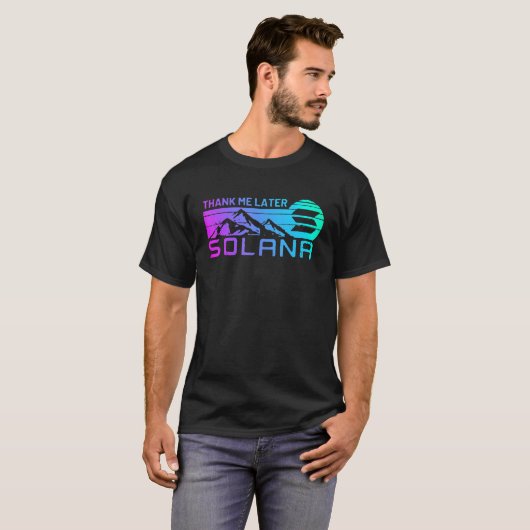 Solana Crypto Coin for Sol Cryptocurrency Coin def T-shirt (Voorkant volledig)