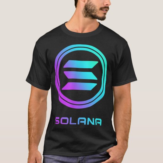 SOLANA Crypto SOL Coin Blockchain Gedecentraliseer T-shirt (Voorkant)