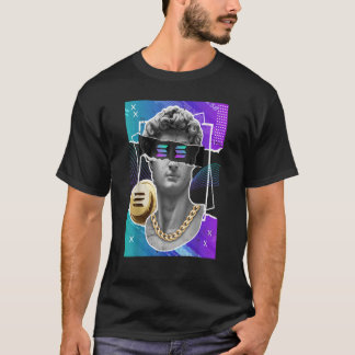 Solana Crypto Token Modern Art Statue Cryptocurren T-shirt