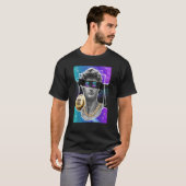 Solana Crypto Token Modern Art Statue Cryptocurren T-shirt (Voorkant volledig)