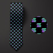 Solana Logo Cryptocurrency Pattern Stropdas