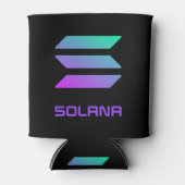 Solana Logo en tekst onder de Koelbox van het Afbe Blikjeskoeler (Voorkant)