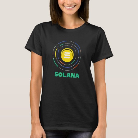Solana NFT Digitale Activa Sol NFT Cryptocu T-shirt (Voorkant)