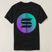 Solana SOL Logo Cryptocurrency Emblem Zip T-shirt (Design voorkant)