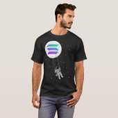 Solana Swing, SOL Trader Cryptocurrency Moon Boy T T-shirt (Voorkant volledig)