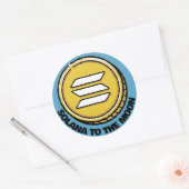SOLANA TO MOON cadeau crypto sticker voor vriend (Envelop)