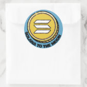 SOLANA TO MOON cadeau crypto sticker voor vriend (Tas)
