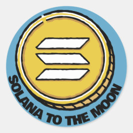 SOLANA TO MOON cadeau crypto sticker voor vriend