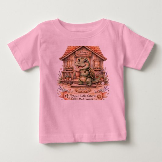 Solange Alligator House Turtle Kids T-Shirt (18–24 (Voorkant)