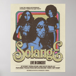 Solange Live in Nieuw-Zuid-Wales, AU Poster