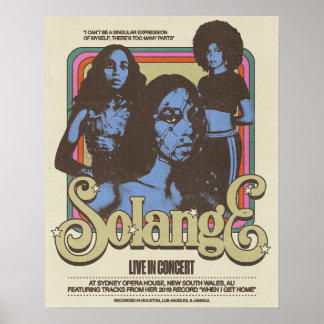 Solange Live in Nieuw-Zuid-Wales, AU Poster