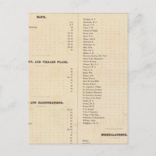 Solano County atlas map Briefkaart