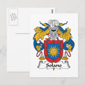 Solano Family Crest Briefkaart (Voorkant / Achterkant)