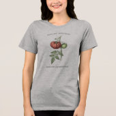 Solanum Lycopersicum Erfgoed Tomaat Tri-Blend Shirt (Voorkant)