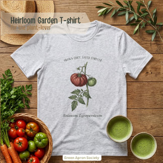 Solanum Lycopersicum Erfgoed Tomaat Tri-Blend Shirt