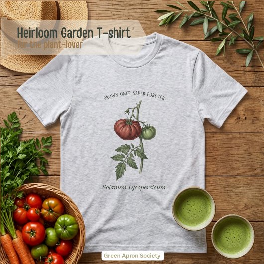 Solanum Lycopersicum Erfgoed Tomaat Tri-Blend Shirt