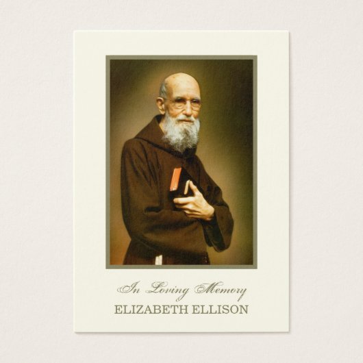 Solanus Casey Kaart van het begrafenisgebed (Voorkant)
