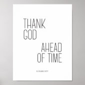 Solanus Casey Quote Goddank 8.5x11 Poster (Voorkant)