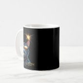 Solar 2024 Eclipse Cat Dragen Eclipse Bril 1 Koffiemok (Voorkant links)