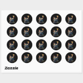 Solar 2024 Eclipse Cat Dragen Eclipse Bril Ronde Sticker (Vel)