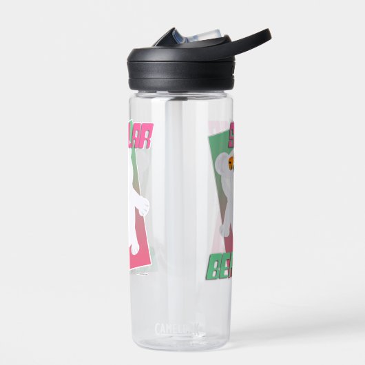 Solar Beer Funny Polar Beach Art Toon karakter Waterfles (Links)