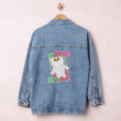 Solar Beer Grappige Polar Beach Art Cartoon Denim Jacket (Hangar)