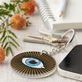 Solar Blauw Oog Sleutelhanger (Voorkant Rechts)