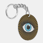 Solar Blauw Oog Sleutelhanger (Voorkant Links)