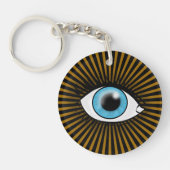 Solar Blauw Oog Sleutelhanger (Voorkant)