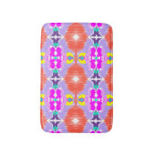 Solar Bloom Kaleidoscope Throw Pillow Badmat (Voorkant Verticaal)