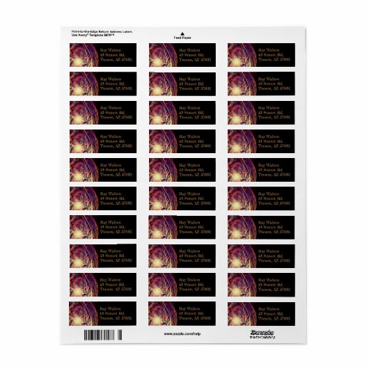 Solar Burst Hawk Etiket (Full Sheet)