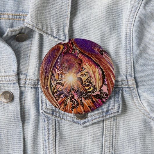 Solar Burst Hawk Ronde Button 4,0 Cm (In situ)