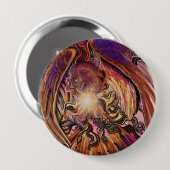 Solar Burst Hawk Ronde Button 4,0 Cm (Voorkant /achterkant)