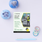 Solar Business bewerkbare aangepaste flyer (Enkel)