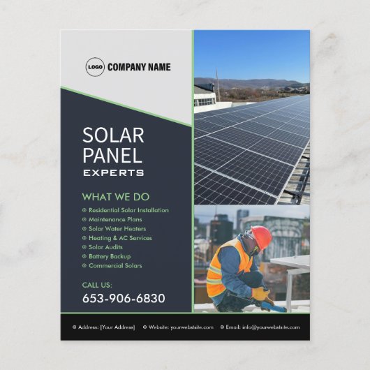 Solar Business Services Custom Flyer (Voorkant)