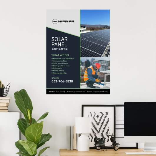 Solar Business Services Custom Poster (Thuiskantoor)