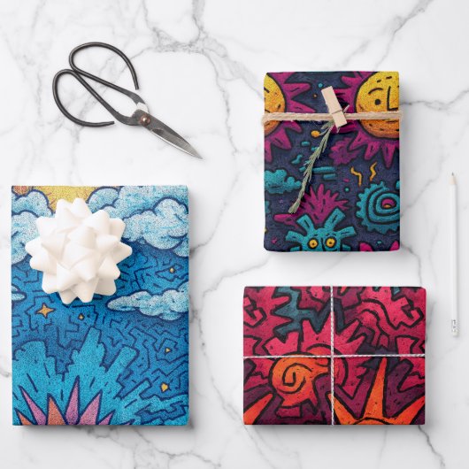 Solar Carnival Inpakpapier Vel (Voorkant)