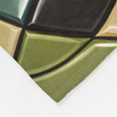 Solar Crest Mosaic Fleece Deken (Hoek)