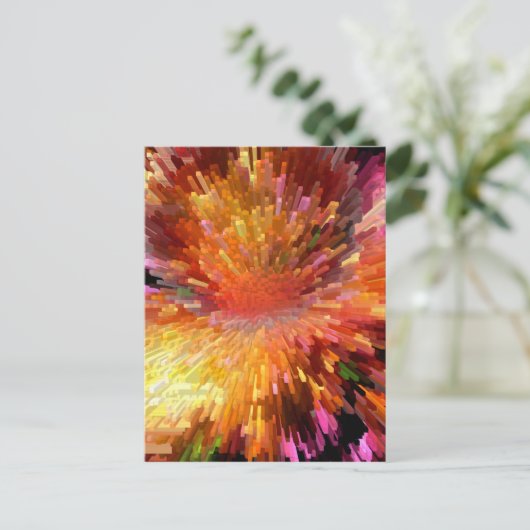 Solar Cube Blast Briefkaart (Staand voorkant)