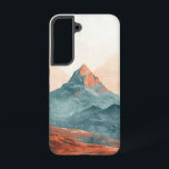 Solar Drift Valley telefoonhoesje Samsung Galaxy Hoesje<br><div class="desc">Stromende heuvels buigen zich onder een gloeiende oranje zon,  en vangen de driftbeweging van de aarde en de lucht in harmonie.</div>