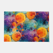 Solar Drift Vibrant Fractal Art Abstract Pattern Deurmat (Voorkant)
