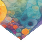 Solar Drift Vibrant Fractal Art Abstract Pattern Tafelkleed (Gekanteld)