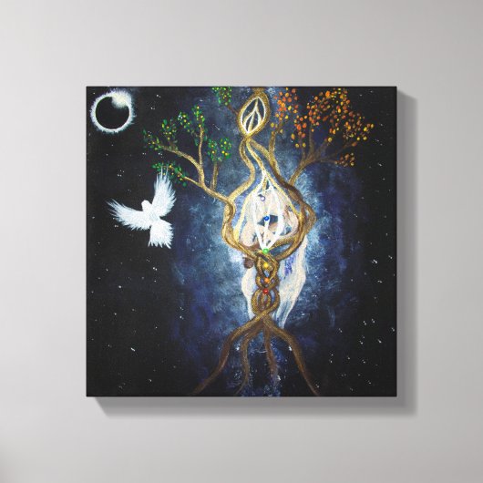 Solar Eclipse 2017 Sacred Union Canvas Afdruk (Voorkant)